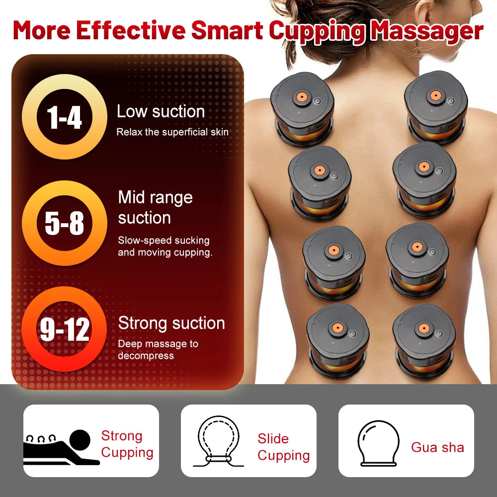 Advanced therapist 8 Cups Electric Cupping Massager